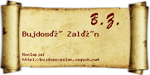 Bujdosó Zalán névjegykártya